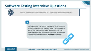 Top 50 Software Testing Interview Questions & Answers | Edureka | PDF