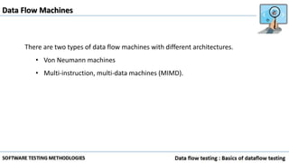 There are two types of data flow machines with different architectures.
• Von Neumann machines
• Multi-instruction, multi-data machines (MIMD).
Data Flow Machines
 