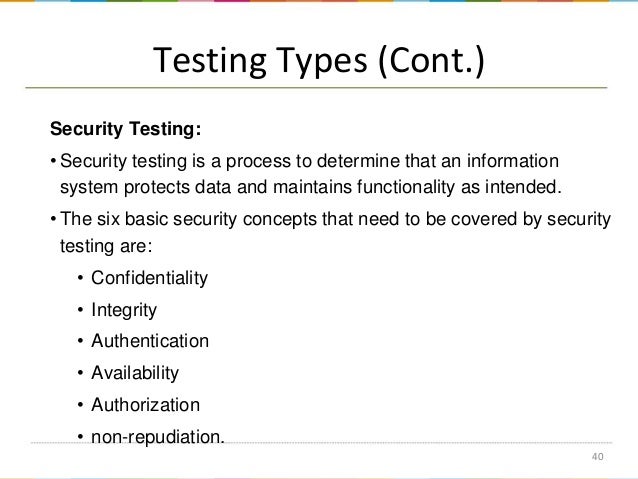 testing concepts