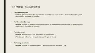 Software Testing Metrics | PPTX
