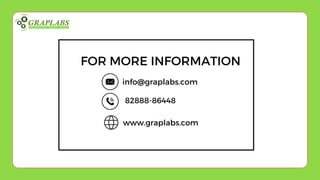tt
FOR MORE INFORMATION
82888-86448
info@graplabs.com
www.graplabs.com
 