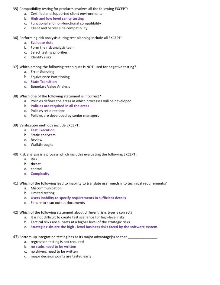 software testing objective_types points to consider when making charts and graphs include all of the following except