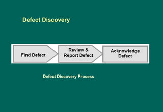 Defect Discovery
Defect Discovery Process
 