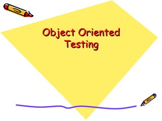Object OrientedObject Oriented
TestingTesting
 
