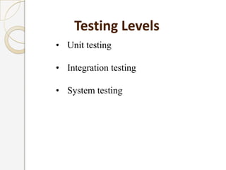 Software testing ppt | PPTX