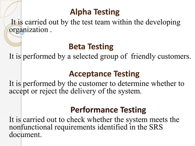 Software testing ppt | PPTX