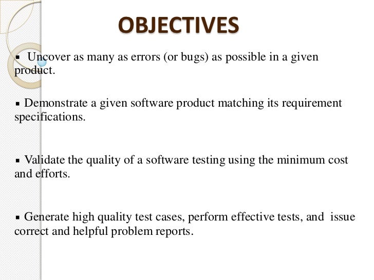 Software testing techniques ppt presentation