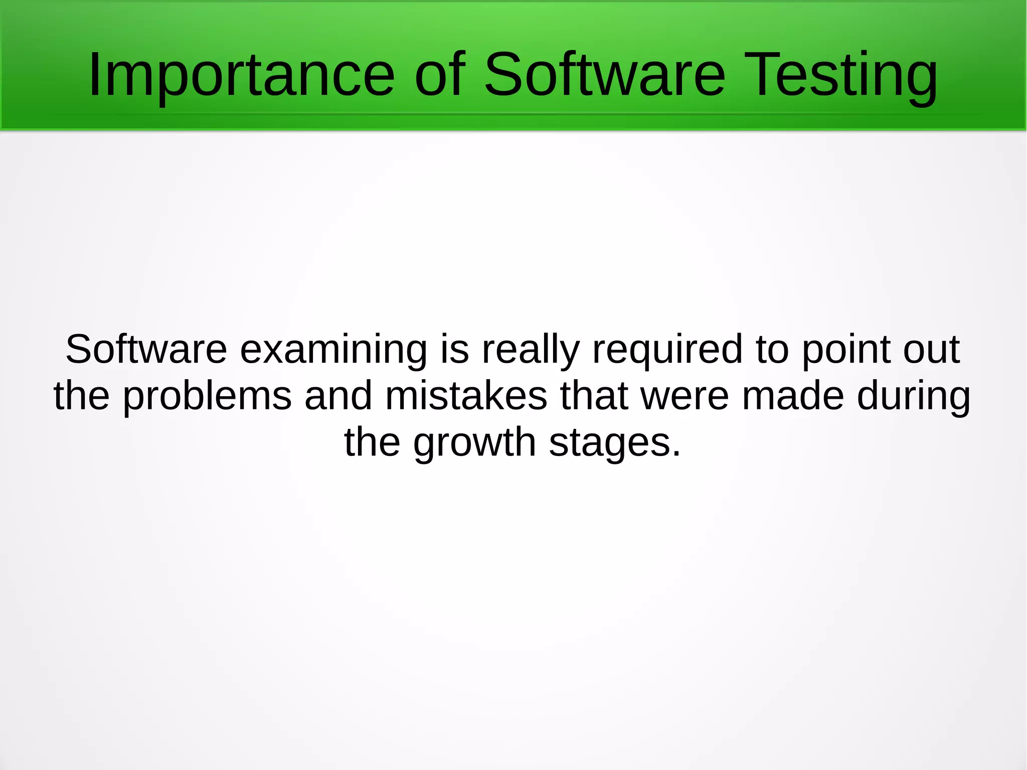 Software testing ppt | PPT