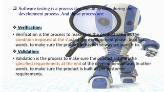 Software testing ppt | PPTX