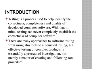 Software_Testing_ppt.pptx for software Engineering subject | PPTX