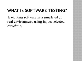 Software_Testing_ppt.pptx for software Engineering subject | PPTX