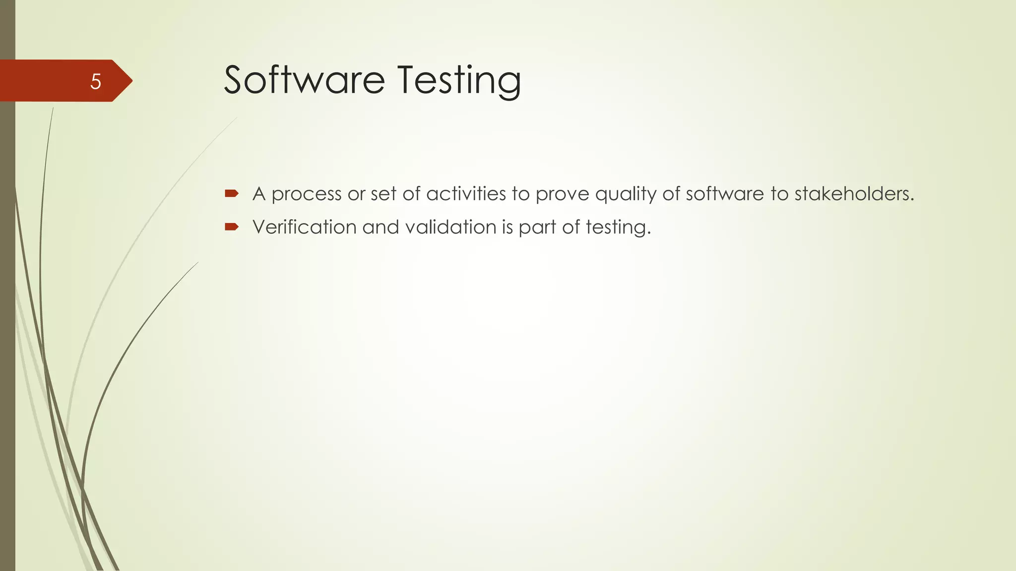 Introduction to software testing | PPT