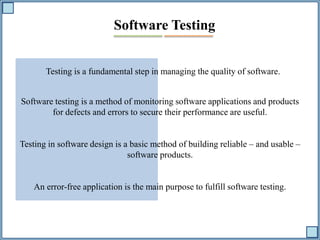 Software Testing Strategies, Method and Life Cycle | PPTX