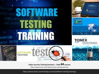 Software Testing Training : Tonex Training | PPTX image.
