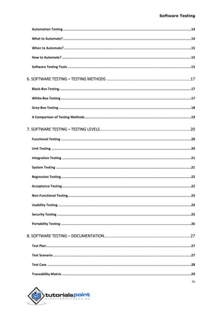 Software testing tutorial | PDF