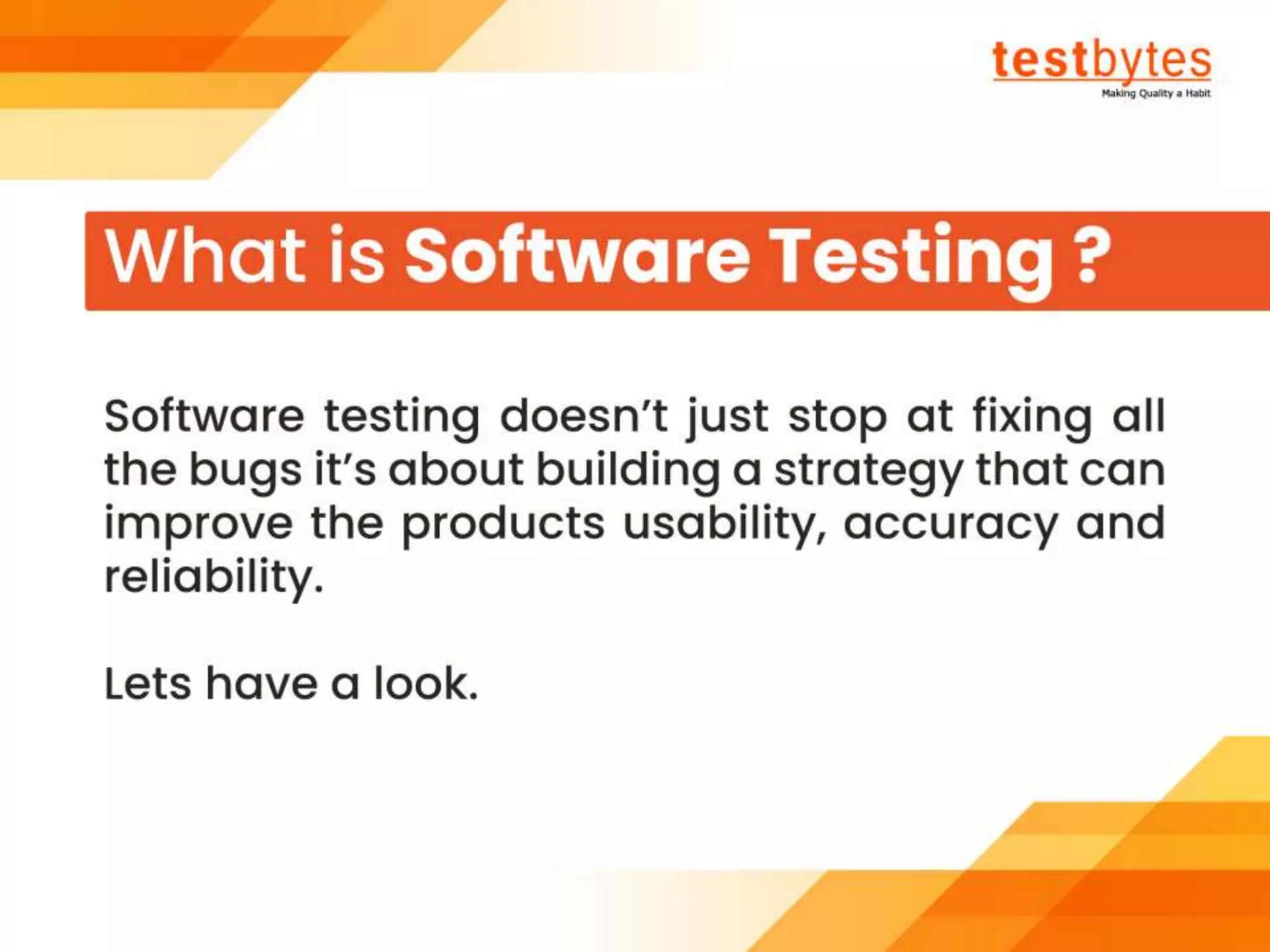 Software Testing Tutorial For Beginners | Testbytes | PPT
