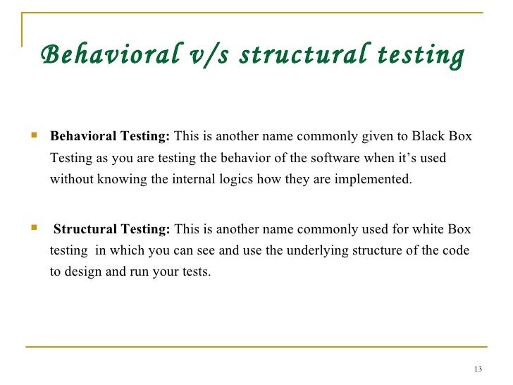 types of software testing