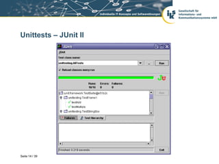 Unittests – JUnit II




Seite 14 / 39
 