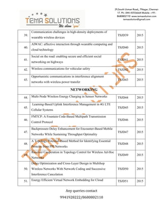 Java and Dotnet Final year Software Projects | PDF
