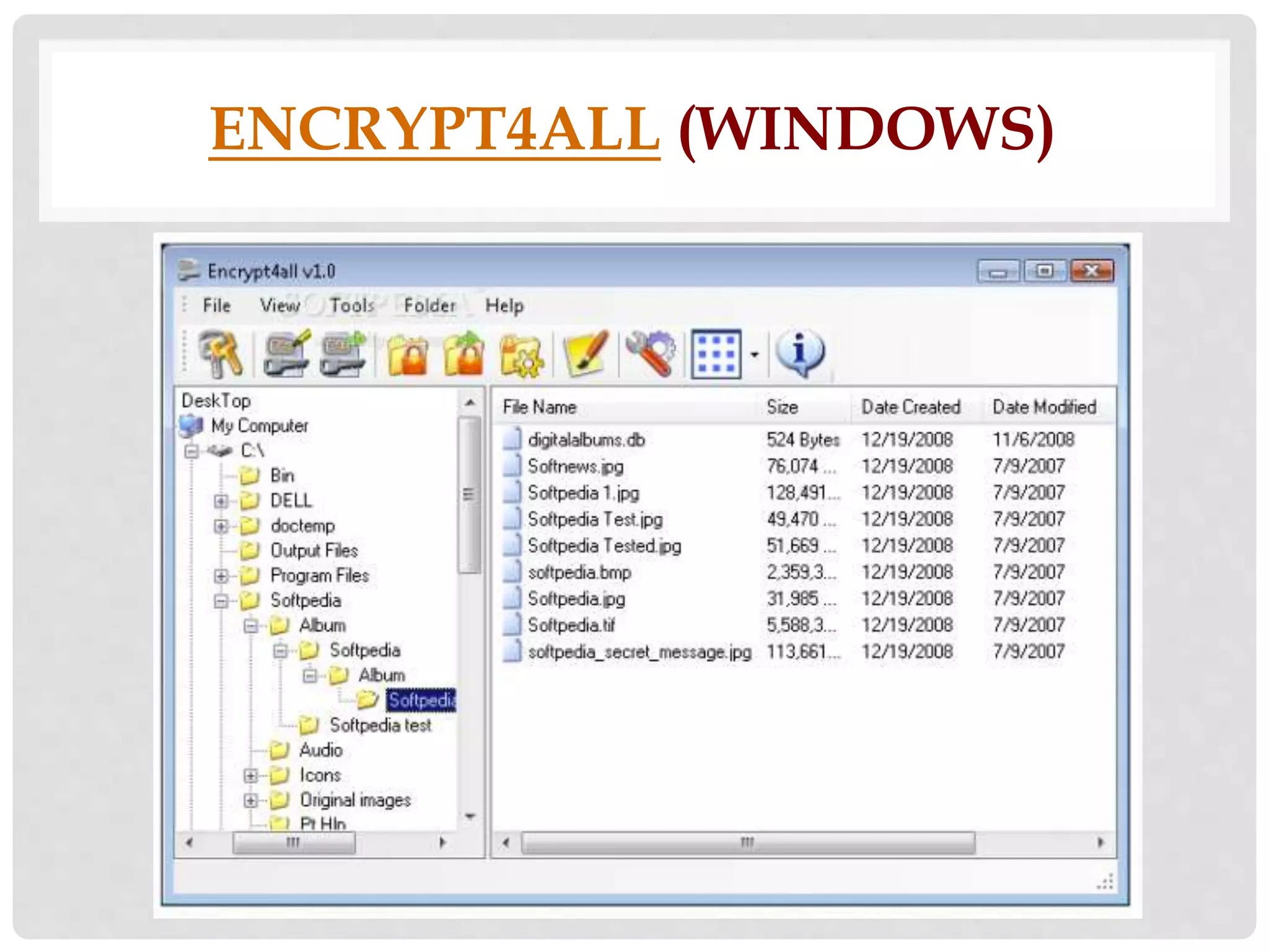 ENCRYPT4ALL (WINDOWS) 
 