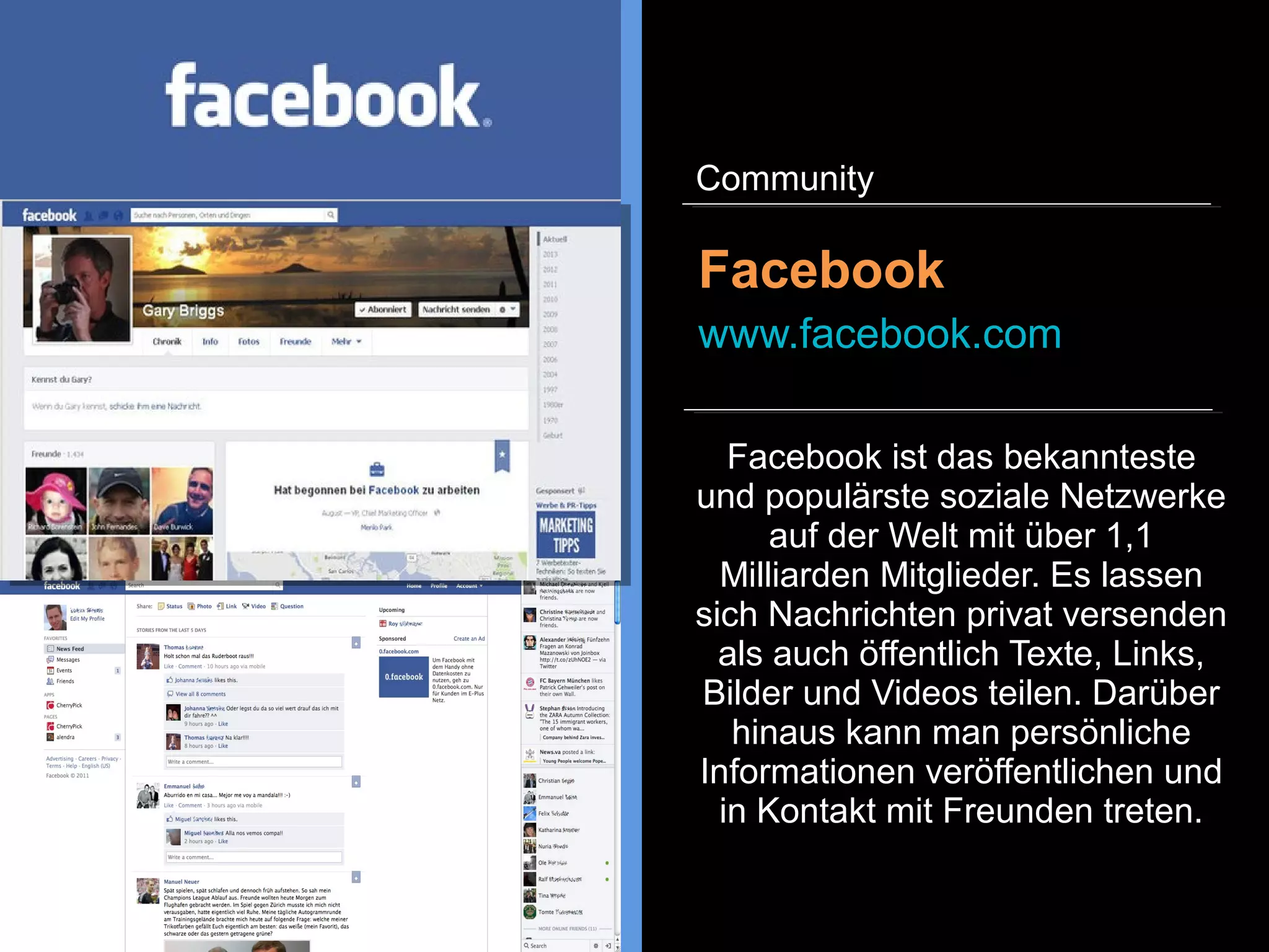 Kickstarter ist eine
Internetplattform zur
Projektfinanzierung über
Crowdfunding. Beim
Crowdfunding beteiligt sich eine
Vielzahl von Personen in Form
einer stillen Beteiligung. Bei
Kickstarter werden
Independentfilme, Musikalben,
journalistische Projekte, Spiele,
Technik uvm. unterstützt.
Kickstarter
www.kickstarter.com
Business
 