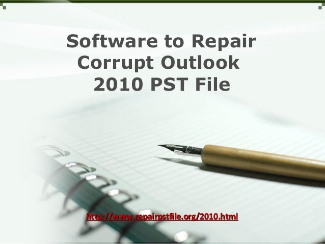 outlook repair tool 2010