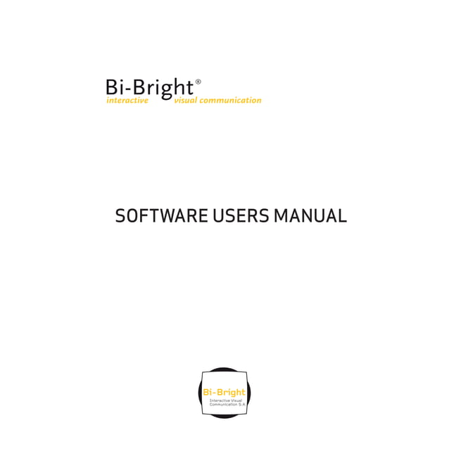 Software user manual PDF