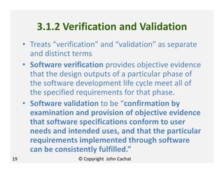 Software validation do's and dont's may 2013 | PDF