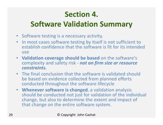 Software validation do's and dont's may 2013 | PDF
