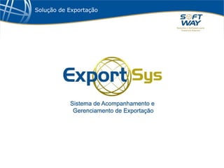 Solução de Exportação 
