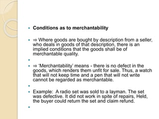 Sale of Goods (basics) | PPTX