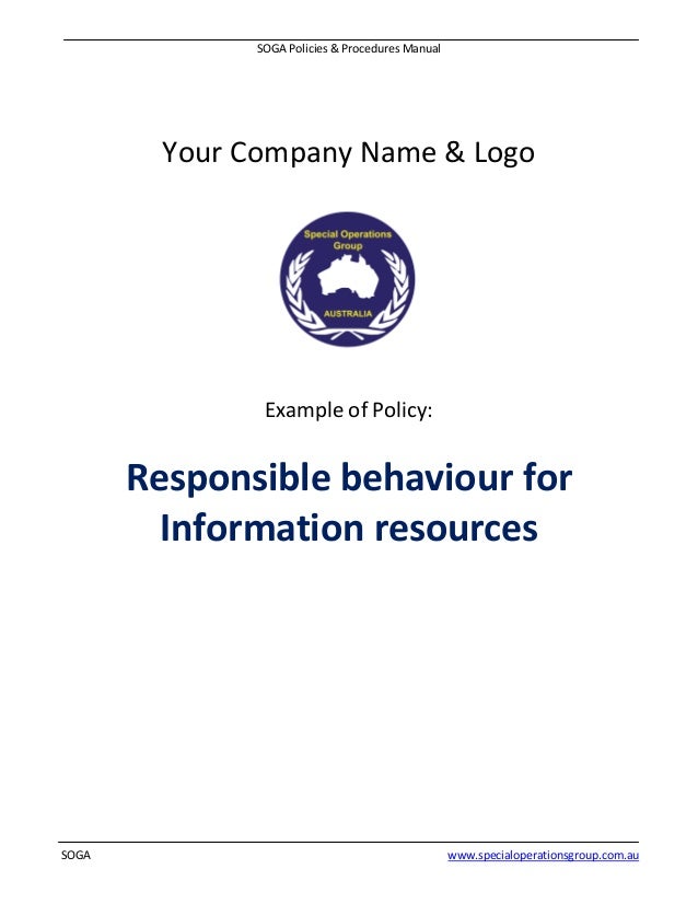 procedures manual example