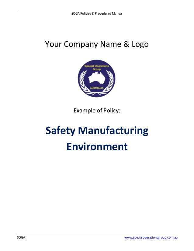 procedures manual example