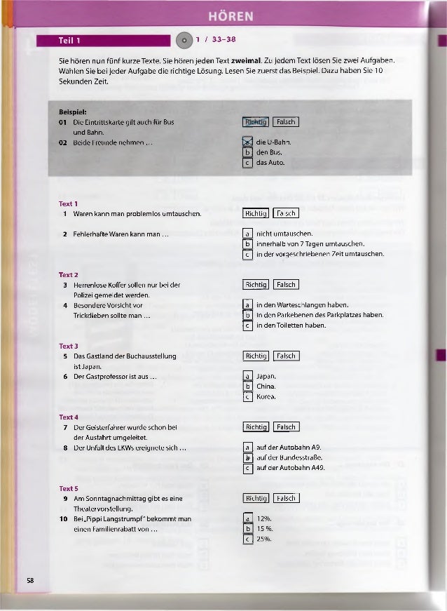 Richtung Zertifikat B1 Con Audio Languageservices