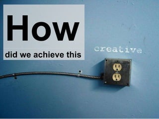 How did we achieve this 