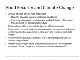 Big picture overview of challenges and opportunities for achieving food security in Asia