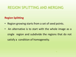 Region Splitting and Merging Technique For Image segmentation. | PDF ...