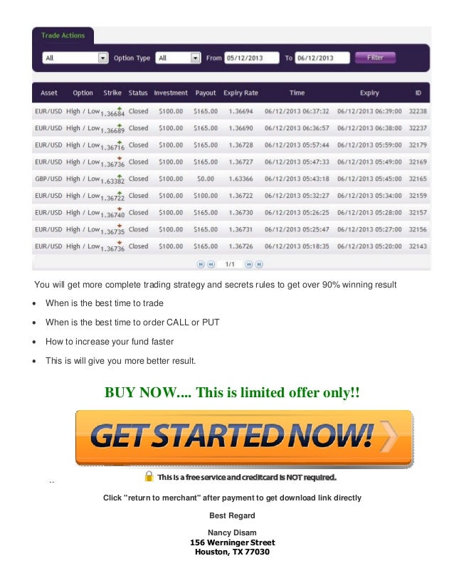 Leveraging daily binary option profits