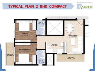 TYPICAL PLAN 2 BHK COMPACT
 