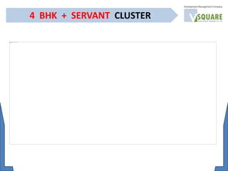 4 BHK + SERVANT CLUSTER
 