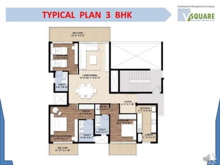 TYPICAL PLAN 3 BHK
 