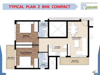 TYPICAL PLAN 2 BHK COMPACT
 