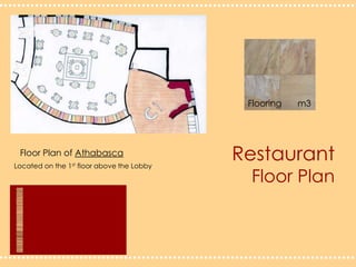 Flooringm3RestaurantFloor PlanFloor Plan of AthabascaLocated on the 1st floor above the Lobby