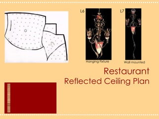 L6L7Hanging FixtureWall mountedRestaurantReflected Ceiling Plan