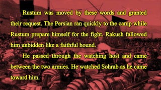 Sohrab and rustum by Firdausi | PPTX