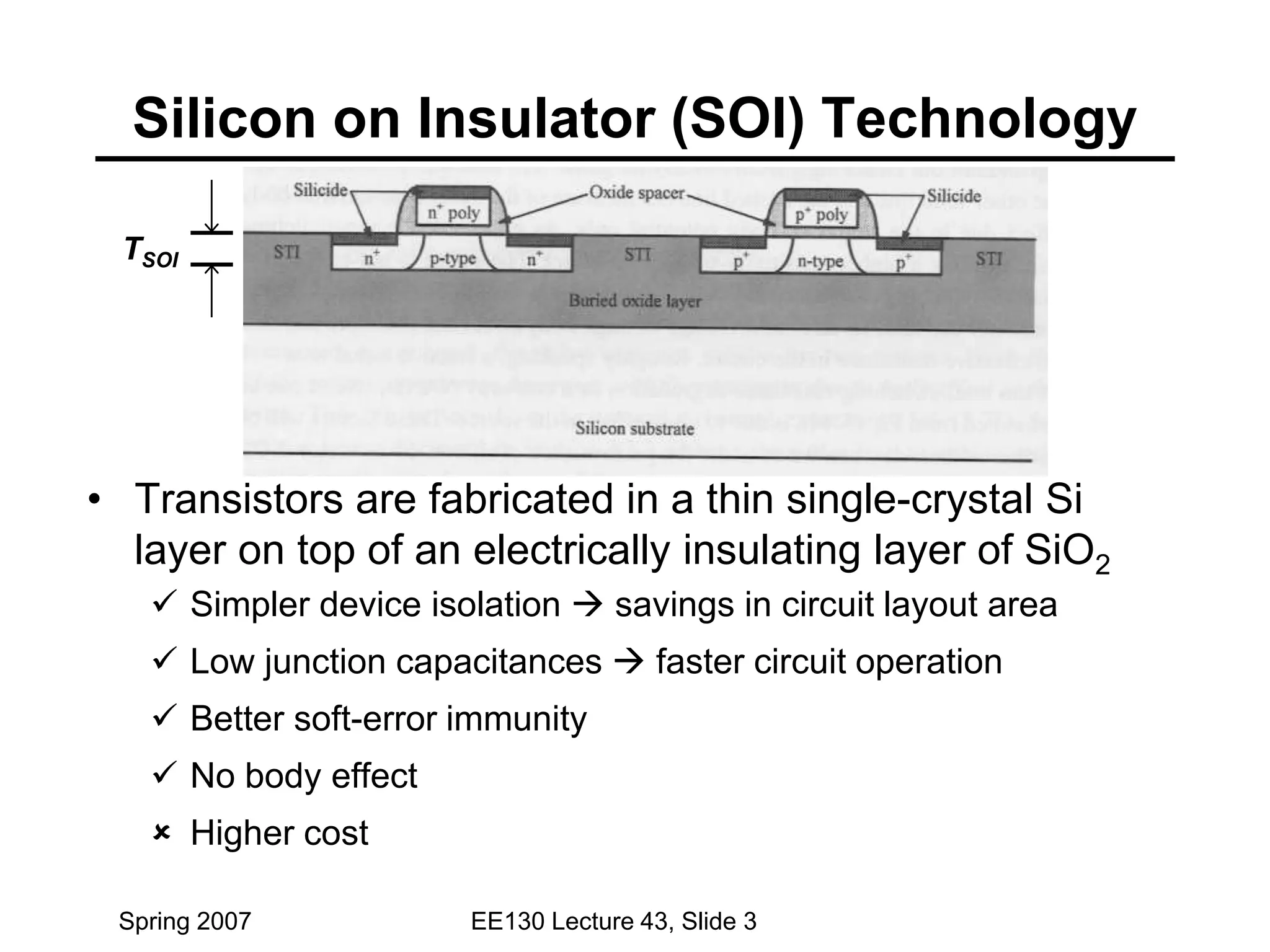 silicon on insulator types and its characterstics | PPT