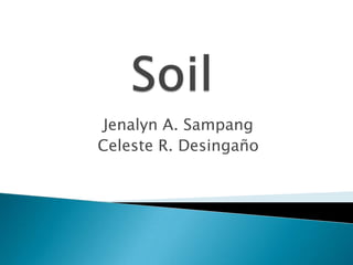 Soil Jenalyn A. Sampang Celeste R. Desingaño 