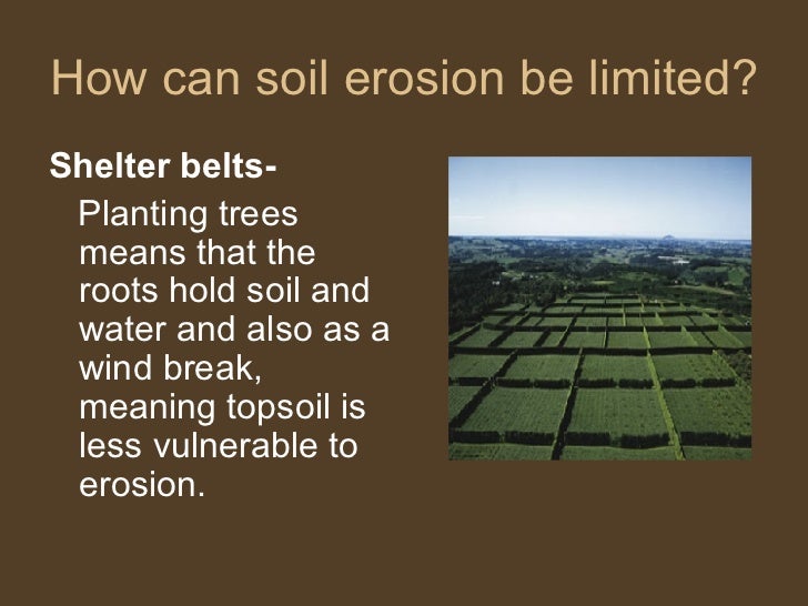 soil erosion