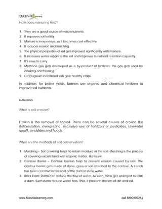 Soil - Types, Profile and Conservation - NCERT Solution Class 7 Science ...