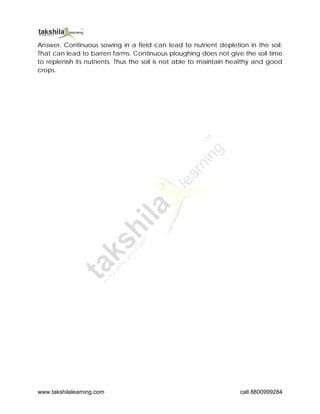 Soil - Types, Profile and Conservation - NCERT Solution Class 7 Science ...